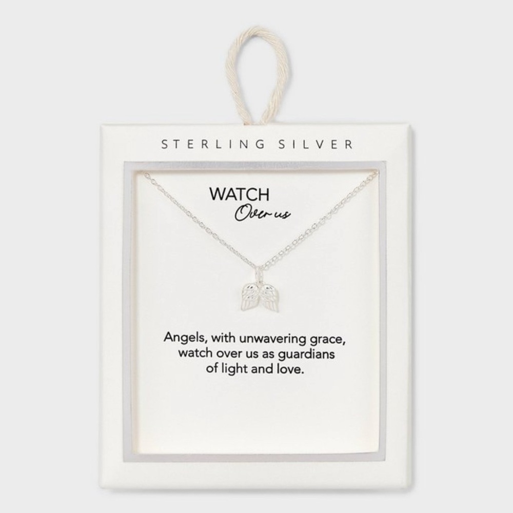 Sterling Silver Angel Wing Necklace